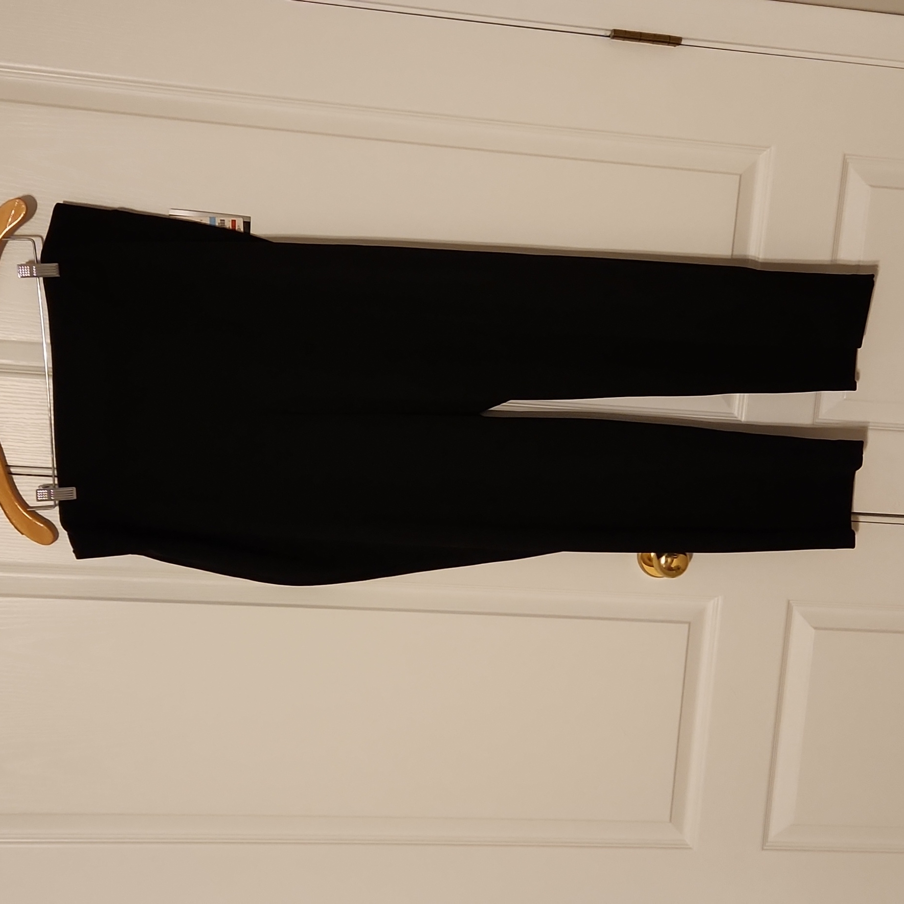 Style & Co 20w, Deep Black Pull On Pants, Stretch Crappie Fabric, New W-2027